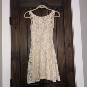 Cream lace dress!